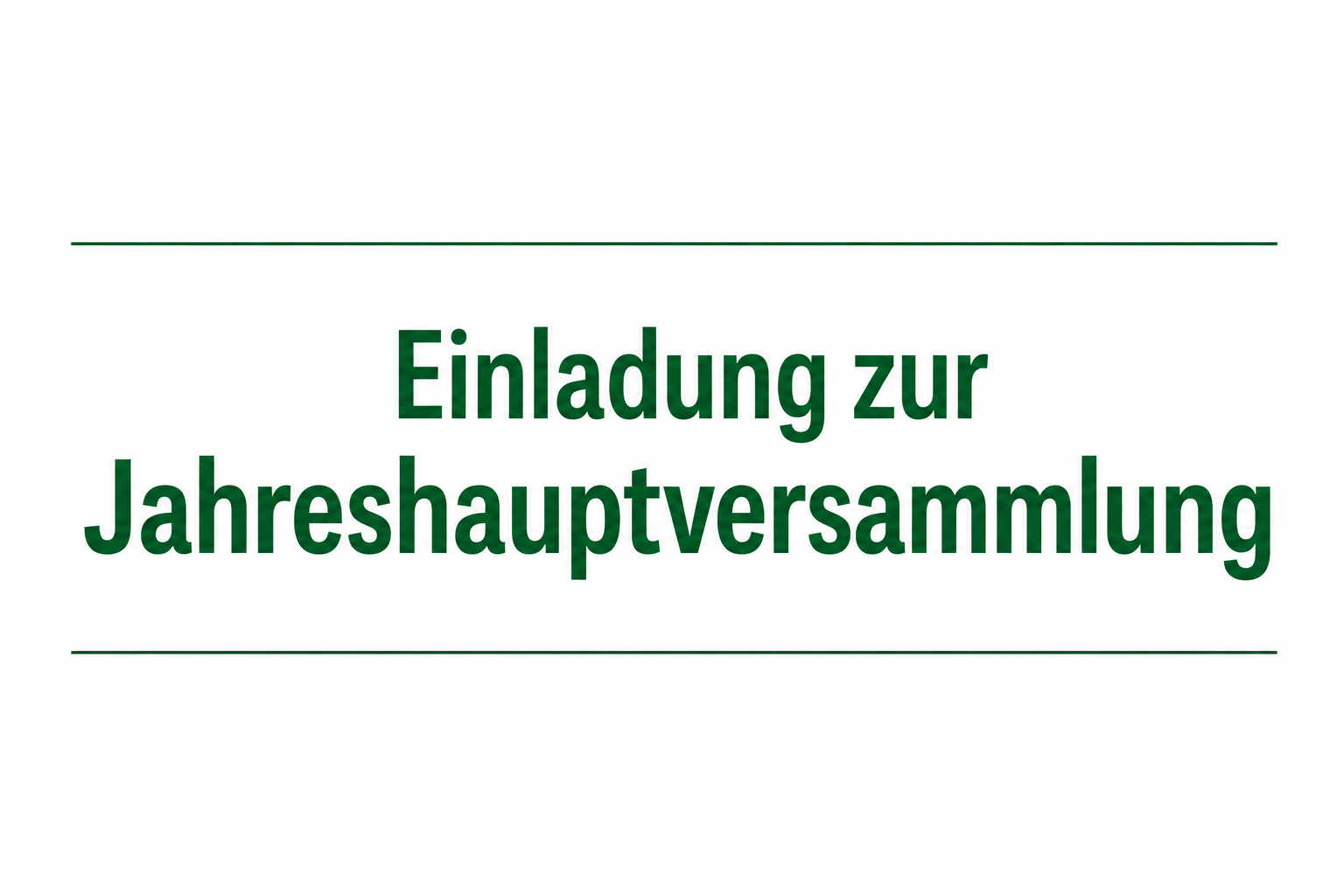 Einladung zur Jahreshauptversammlung  des TV Flieden 2026